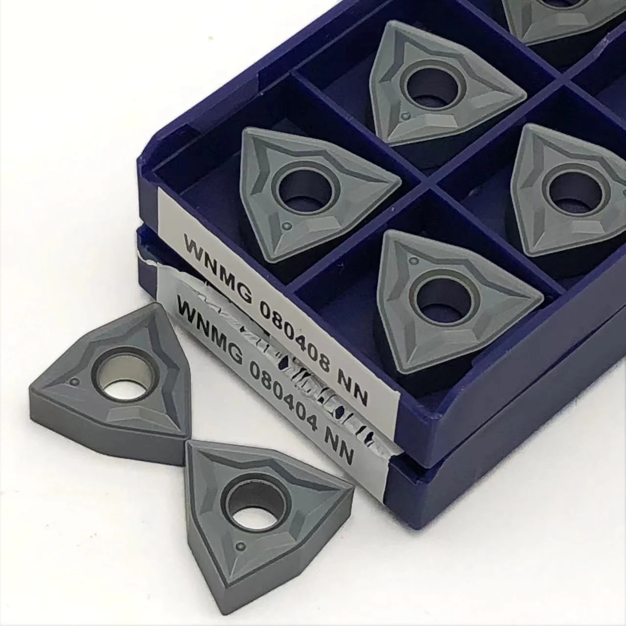 Máquina de corte CNC Torno Carbide Blade, WNMG 080404 NN LT10-PVD, WNMG 080408 NN LT10-PVD, WNMG080404, 10 pcs