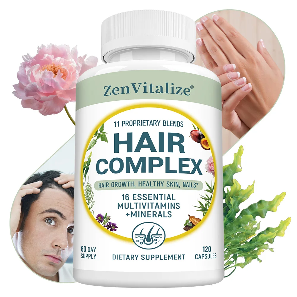 

Hair Growth Supplement, Rich in Biotin and B Vitamins, Promotes Healthy Skin and Nails, Suitable for Both Men and Women