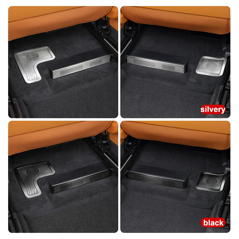 4 Pcs Underseat Ventilation Mask Automotive Modification Parts Fit For Li Lixiang i6 i8 Stainless Steel Dust Cover 6