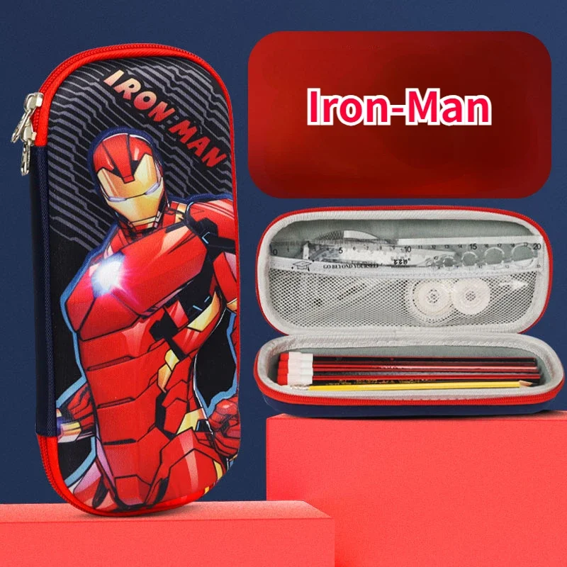 

Cartoon Anime Marvel Avengers Large Capacity Pencil Case Spider-Man Captain America Student Supply Birthday Gift