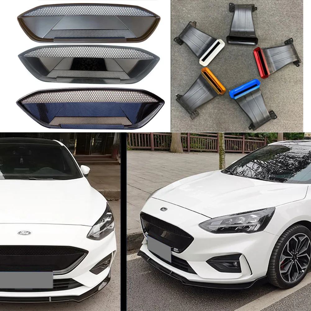 

Car Front Bumper Grill Upper RS Grille Air inlet tuyere Modification Air intake Fit For Ford Focus ST 2019 2020 2021