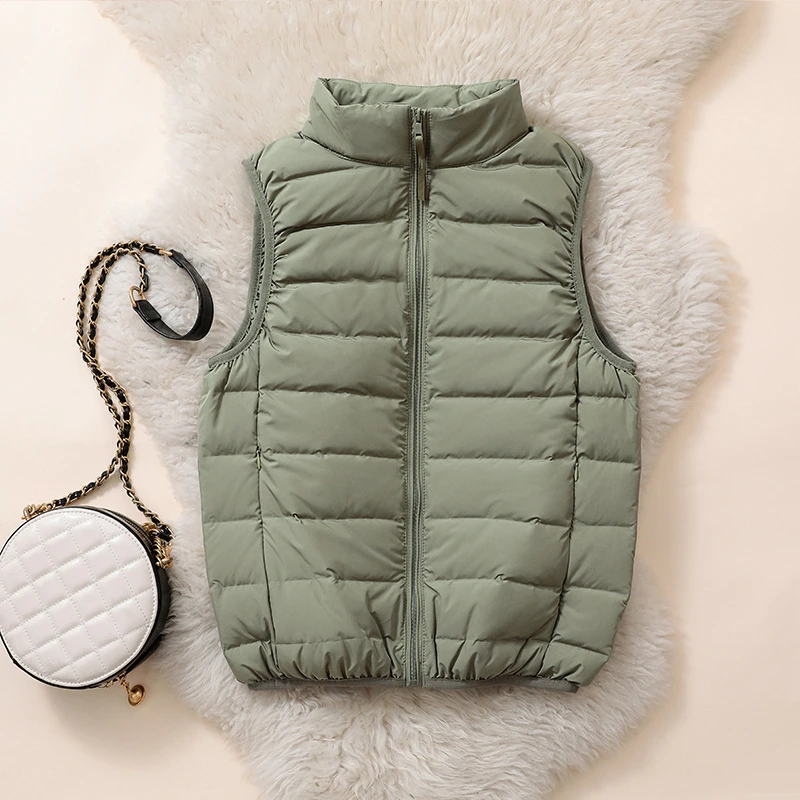 2021 neue Schinteon Licht Unten Jacke 90% Weiße Ente Unten Mantel Casual Herbst Winter Dünne Outwear mit Kapuze Frauen Stehen kragen