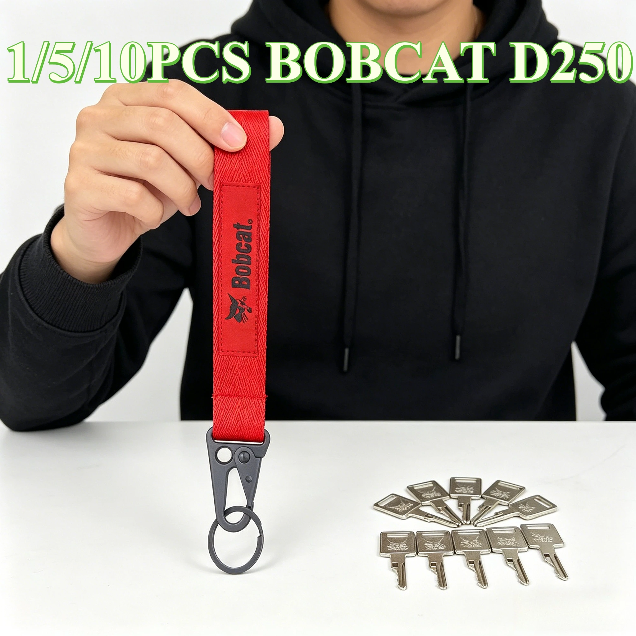 

Bobcat D250 Ignition Key WITH KEYCHAIN For Skid Steer Loaders and Mini Excavators 6693241