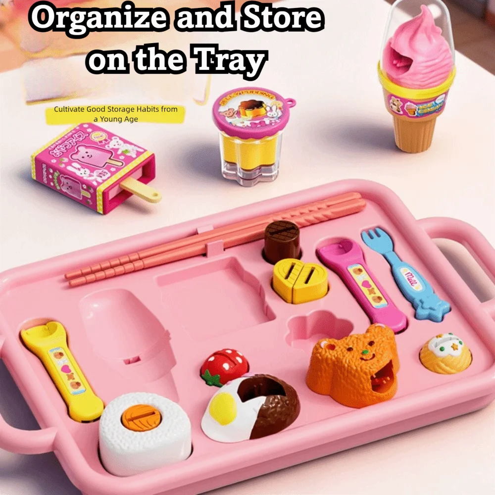 Simulation Food Pudding Feeding Toy Role Play Feature Creative Decompression Early Education Toy Simulation Pudding Toy