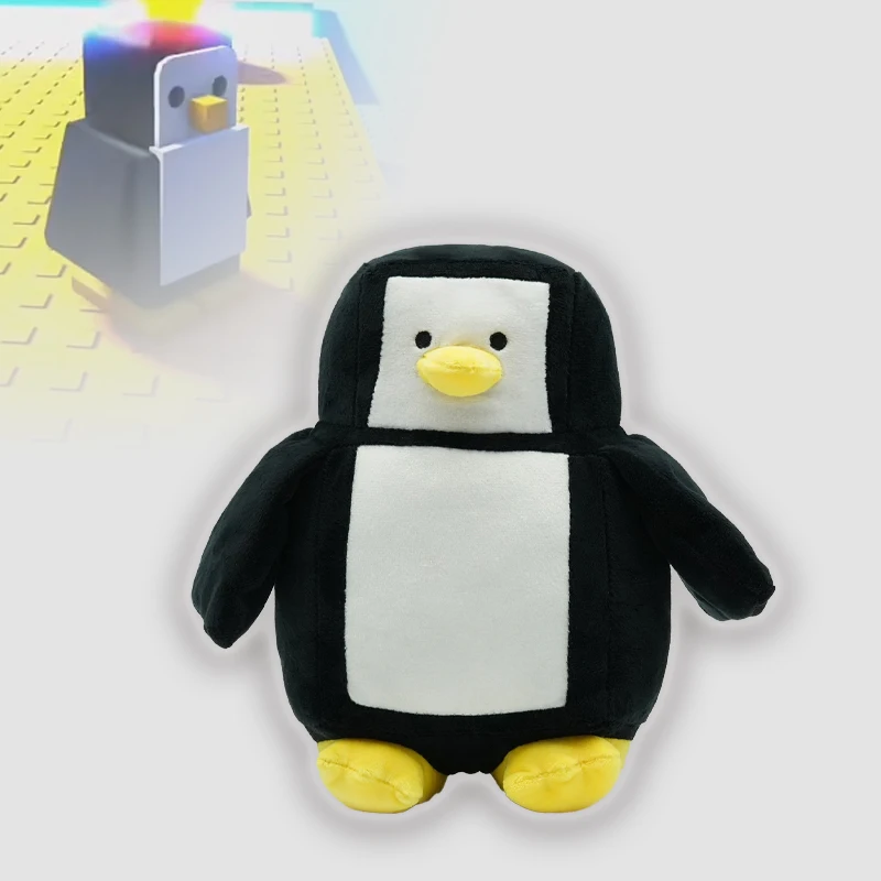 

Плюшевые игрушки-пингвины 22 см, куклы-персонажи из игр, аксессуары для игровых персонажей, украшение для стола для игровых энтузиастов, подарок на день рождения для друга