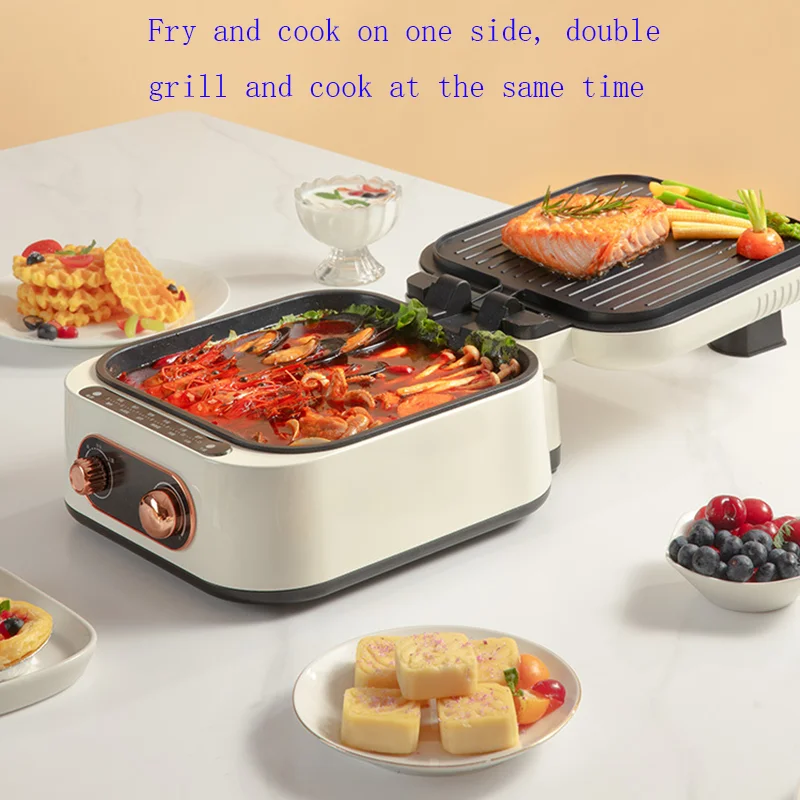 Electric Baking Pan Double-sided Heating Hot Pot Deep Plate Deepened Electric Baking Pan Enlarged Pancake Pan