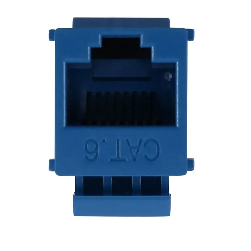 Stylish-40Pcs RJ45 Connector Keystone Jack Cat6 Extension Coupler Ethernet Network LAN Cat 6 Coupler Jacks Extend Adapter,Blue