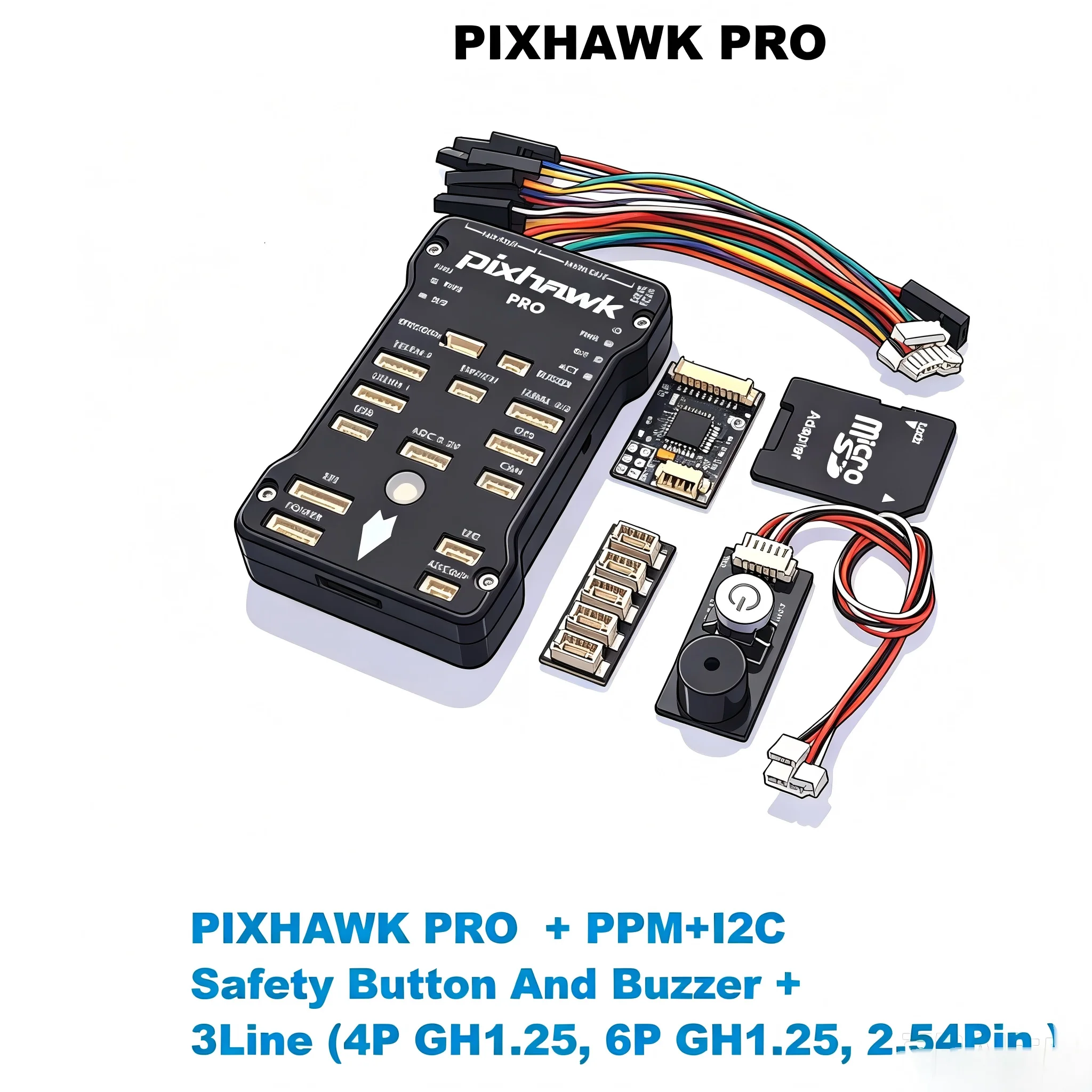 PIXHAWK PRO PX4 PIX 32 Bit Flight Controller PPM Encode I2C RGB OLED Safety Button Autopilot RC Quadcopter Ardupilot ArduPlane