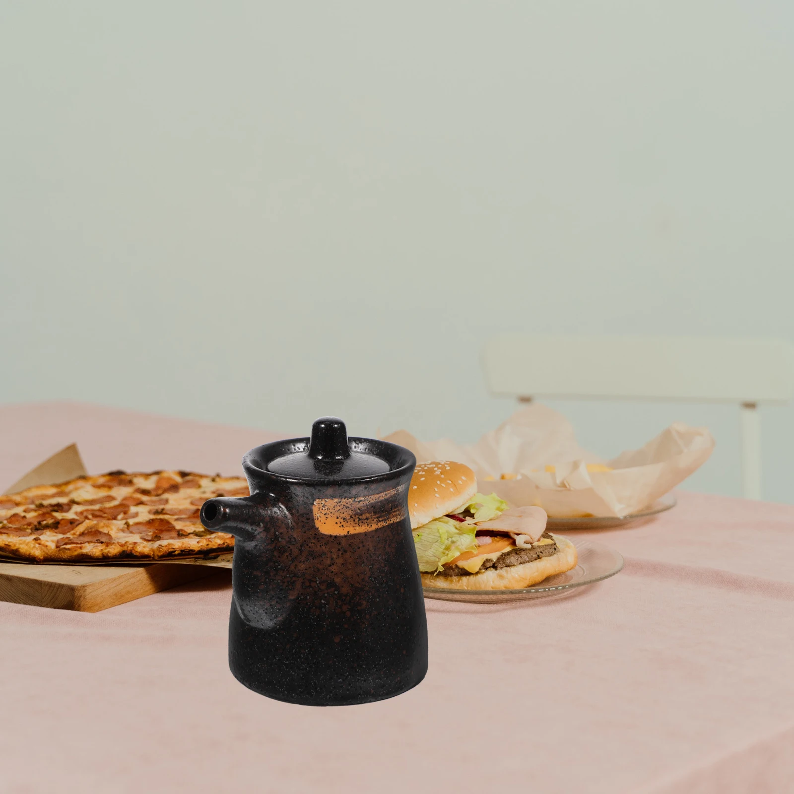 

Japanese Style Ceramic Condiment Pot Multipurpose Sauce Bottle Oil Vinegar Dispenser Kitchen Spice Jar Decorative Seasoning