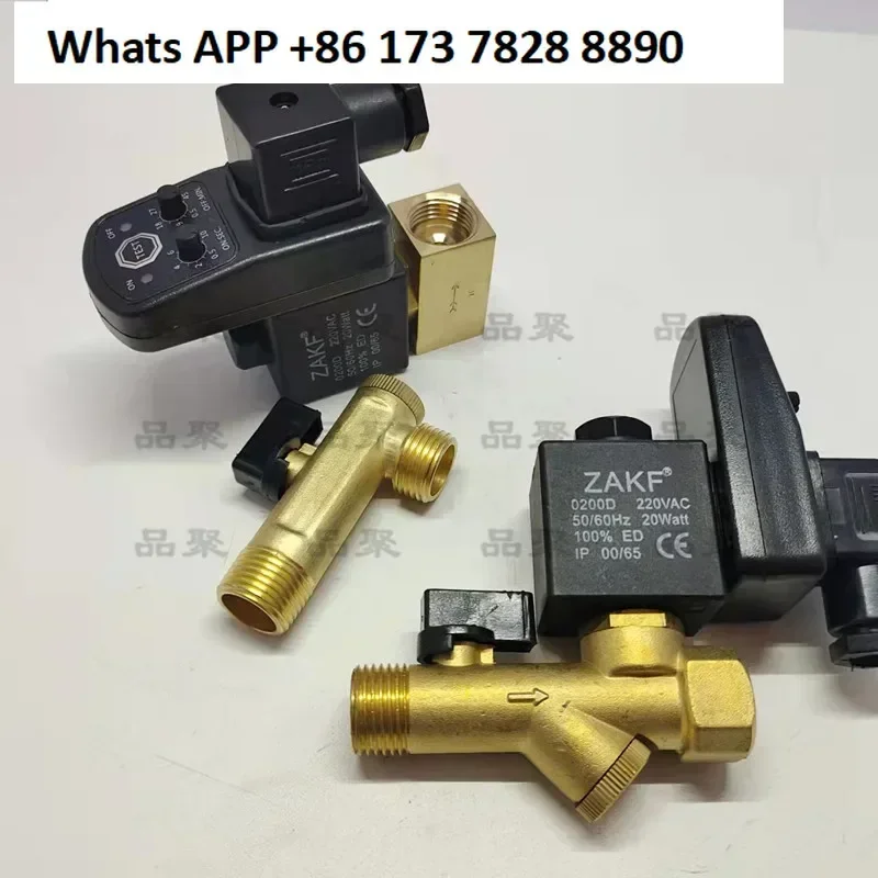 Elektronischer Ablaufluftkompressor, Luftspeichertank, automatisches Ablassventil, Timing, Abluft, elektrischer Schalter, Magnetventil ZAKF