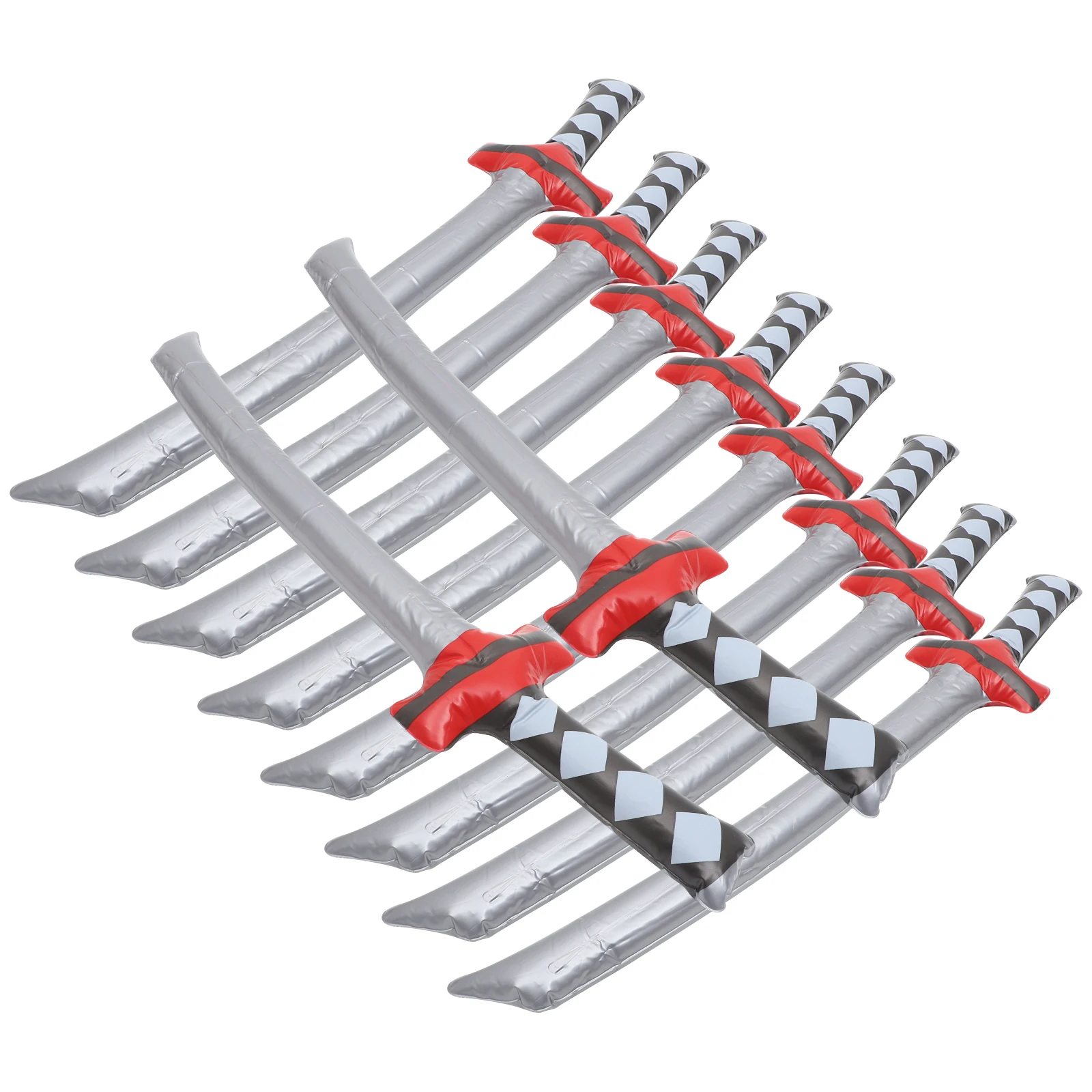 10Pcs Cartoon Inflatable Pirate Swords PVC Plaything Kids Role Play Sword Props for Festival Cosplay Party Decoration Outdoor