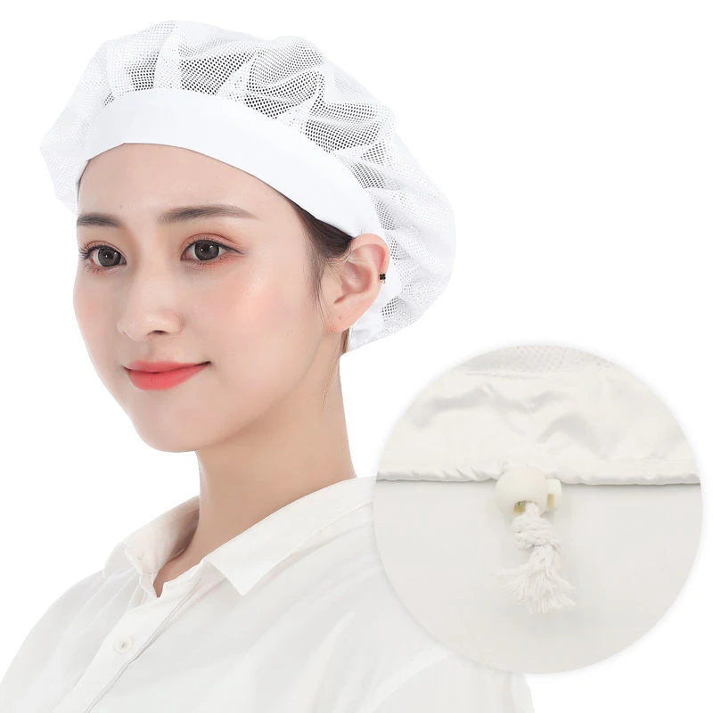 Adjustable Women's Kitchen Hats Workshop Men's Work Mesh Hat Electronic Food Processing and Textile Factory Breathable Cap