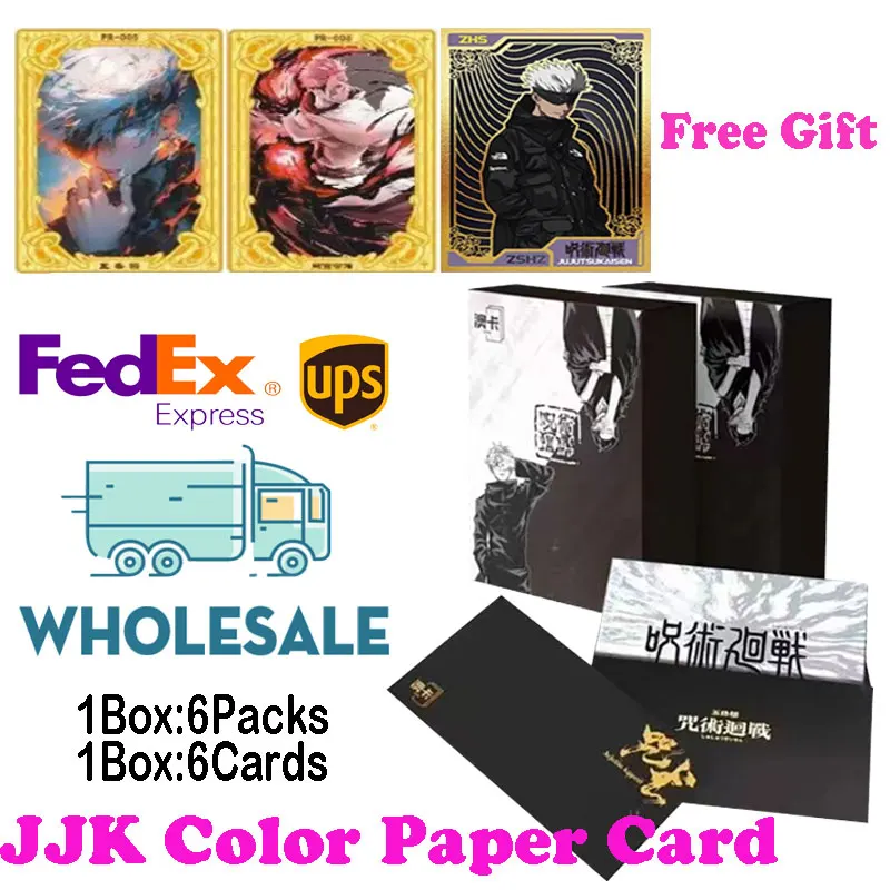 

Newest Case Wholesale Aoka Jujutsu Kaisen Collection Card JJK Booster Box Gojo Satoru Nanami Sukuna Hobbies Chrismas Gift