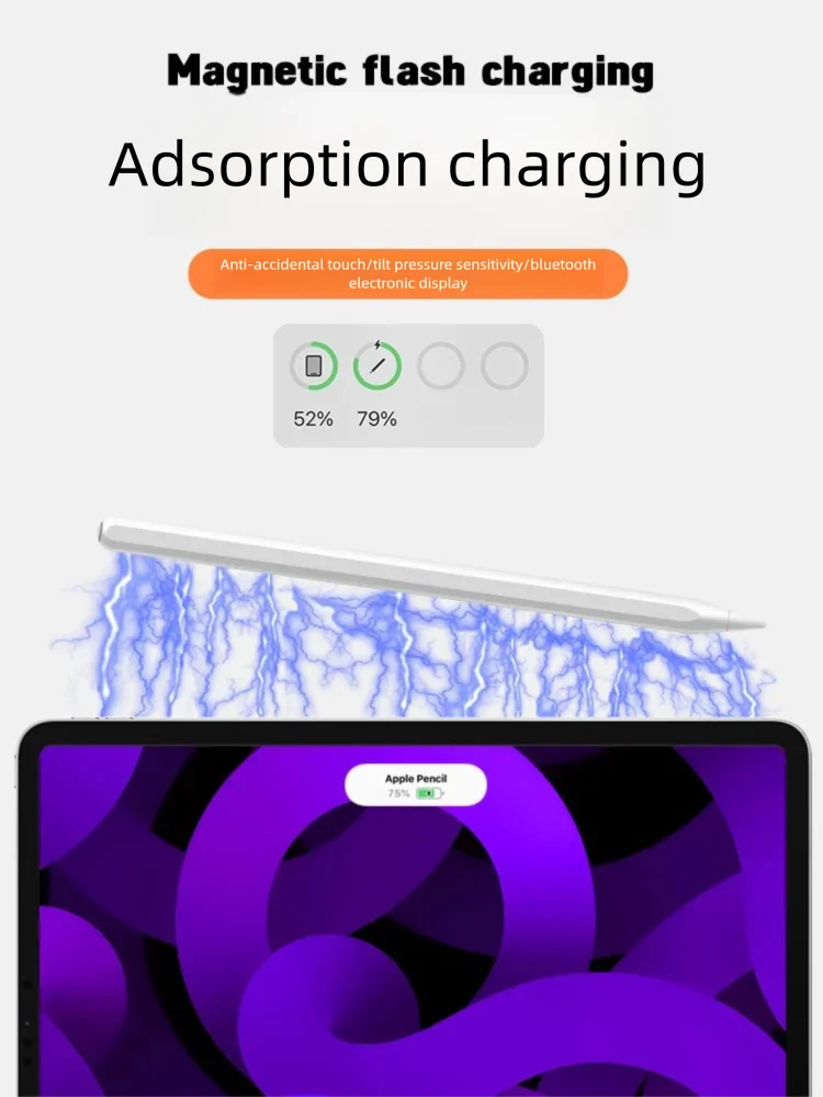 Ifacemall Pencil For Tabel Wireless Charging Stylus For iPad Accessories Tilt Pen for iPad Air 4 5 Pro 11 12.9 Mini 6 iPad Pen