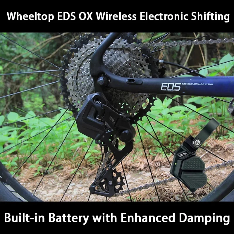 Wheeltop EDS Electronic Wireless Shifter Mountain Bike Groupset 7-13 Speed Rear Derailleur with Crank Arm Lengths 58mm 75mm 93mm