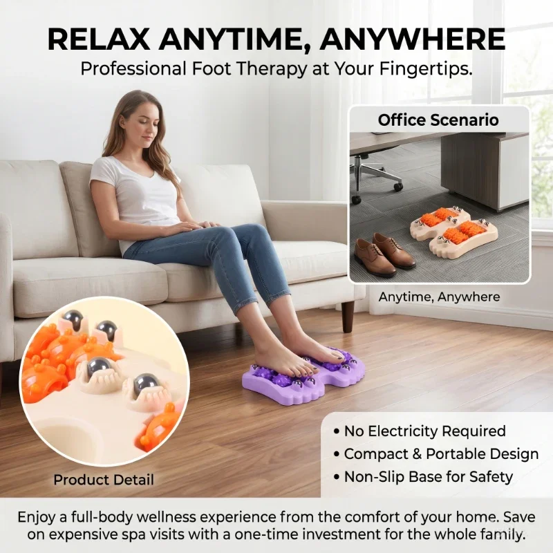 

Foot Massager Roller for Acupressure Point Massage Plantar Fasciitis Pain Relief Relax Trigger Point Reflexology Tool for Feet