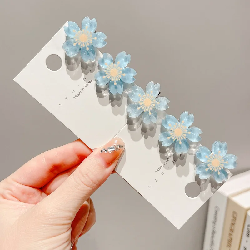 Neue Kinder Mini Haars pangen für Mädchen Haarschmuck geflochtenes Haar Haarnadel kleine Blume süße Frauen Mode Dekoration Haars pangen