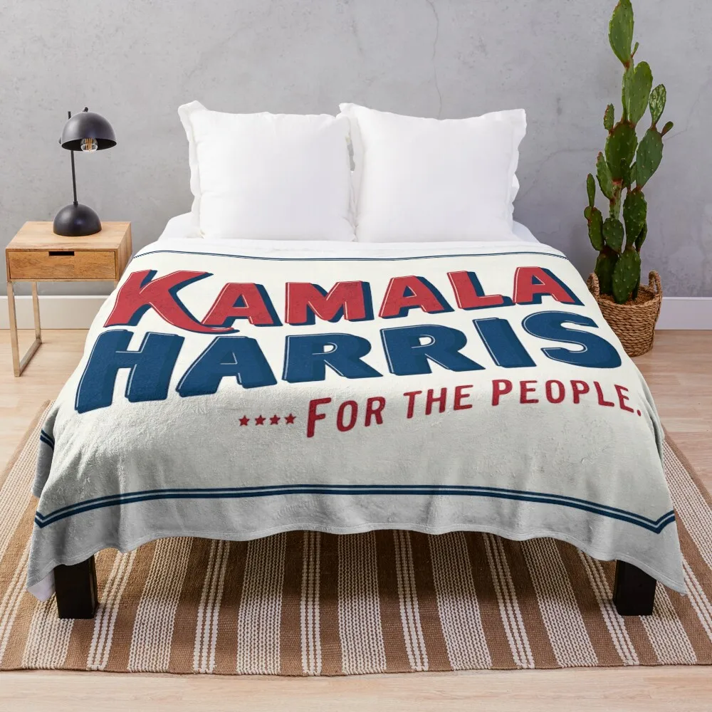 

Kamala Harris 2024 vintage style Throw Blanket Winter beds Weighted Hair Blankets