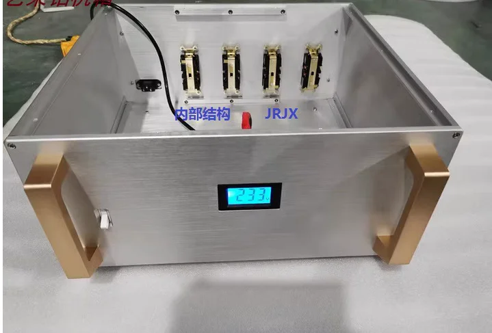 153  all aluminum amplifier isolation power supply transformer American standard power supply chassis shell with handle