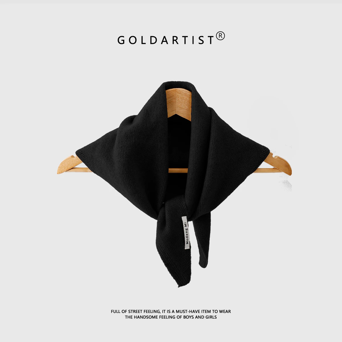 Syal Segitiga Kasmir Wanita 2025 Baru Musim Gugur dan Musim Dingin Jilbab Pelindung Leher Syal Rajutan Serbaguna