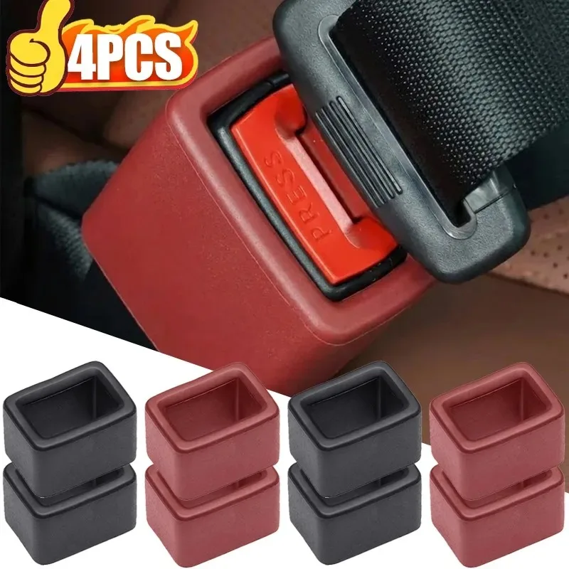 

1~4Pcs Car Seat Belt Buckle Cover Anti Scratch Seatbelt Button Protector Seat Belt Protection Cover Car Interior Accessories
