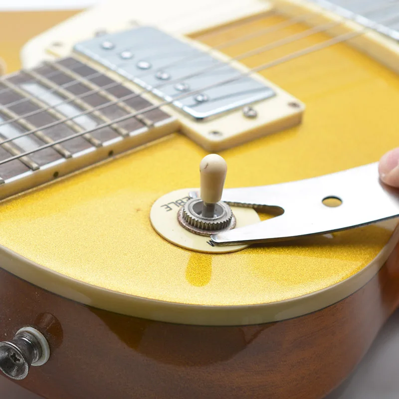 Premium Guitar Spanner Wrench Stainless Steel Dual-Head Design For Toggle Switch Knob Tuner And Bridge Pin Adjustment view 4