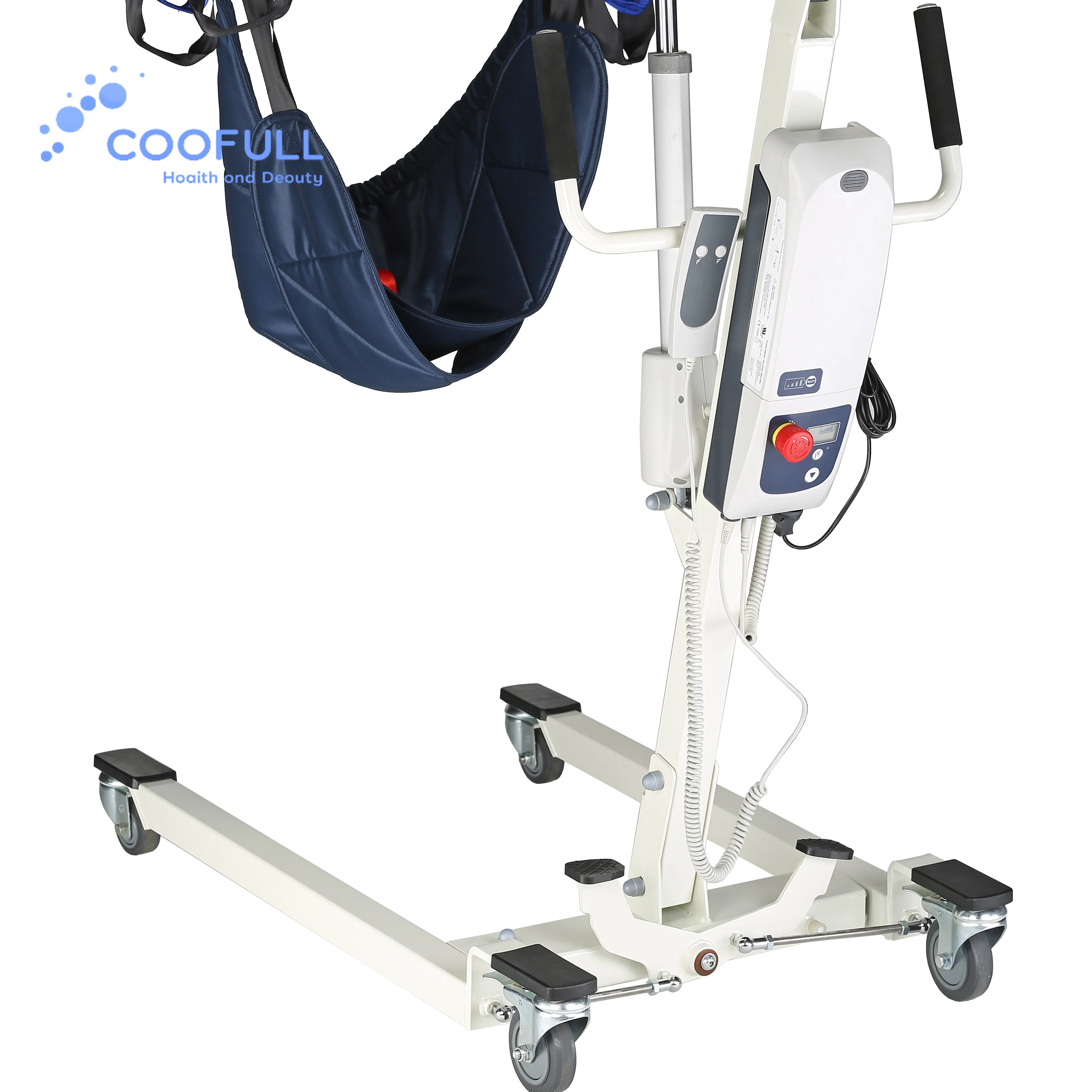 Coolfull Patient Lifting Crane Lift Transfer Electric Portable Foldable Mobility Hospital Hoists