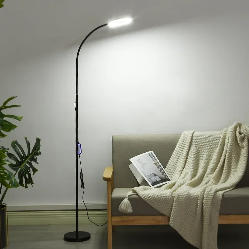 

Minimalist LED floor lamp living room piano lamp Ten level dimming Beauty light Bedroom study floor standing lamp