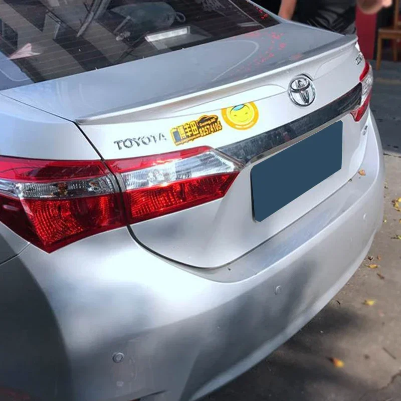 Spoiler for Toyota Corolla Sedan 2014-2018 ABS Material Glossy Black Car Rear Trunk Wing Accessorie