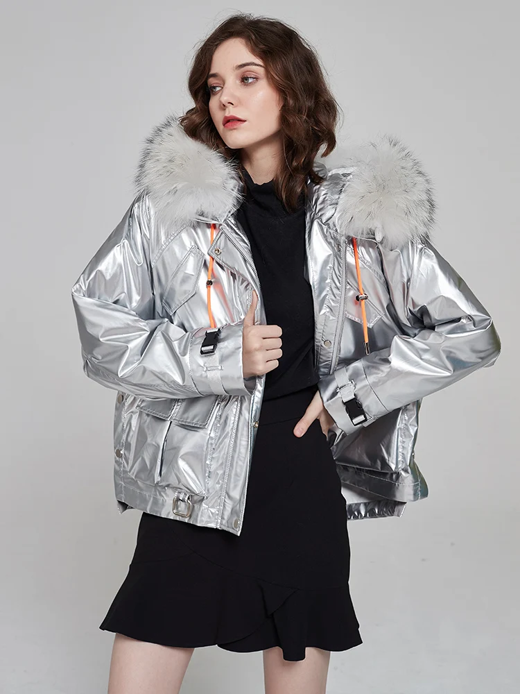 KMETRAM naturel Rex fourrure de lapin doublure amovible Parka veste raton laveur chien col de fourrure 2025 hiver à capuche court femmes vêtements шу pia