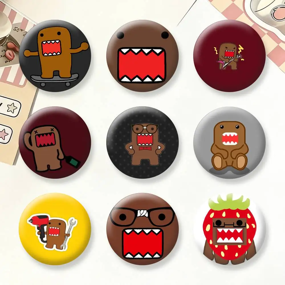 

Cool Cute Domo-kun kawaii Badges Creative Tinplate Button PinsBrooch Badge Clothes Backpack