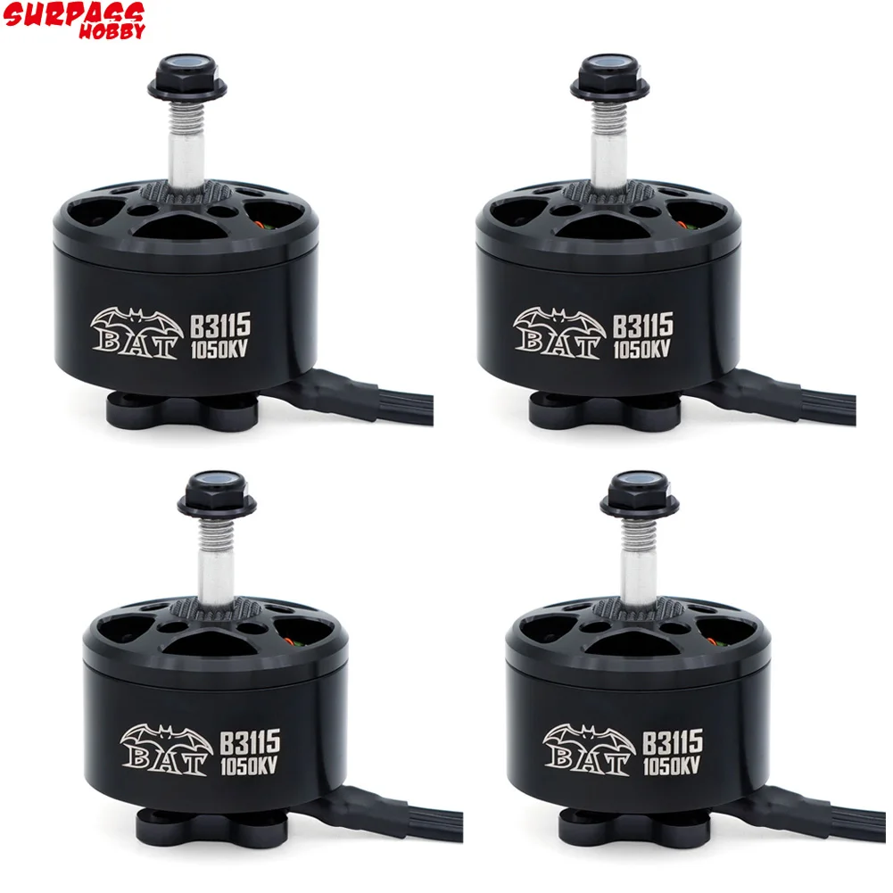 

4pcs/lot Surpass Hobby Bat B3115 900KV 1050KV 5-8S Brushless Motor for FPV Racing Long Range X Class Drone