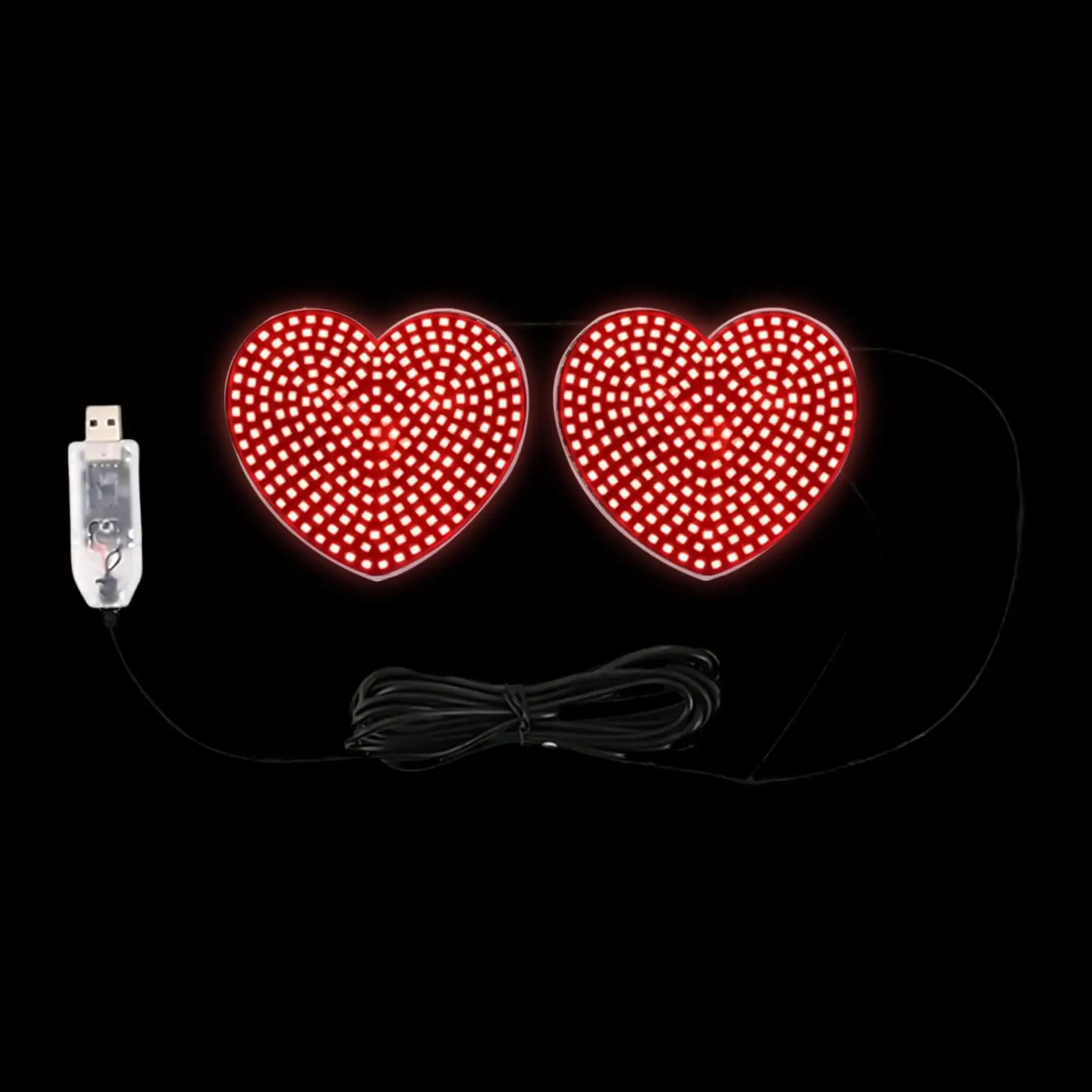 

Led Light For Car Window Love Heart Shape Vehicle Decoration Auto Interior Atmosphere Light For SUV RV Sedan Truck Minivan Van