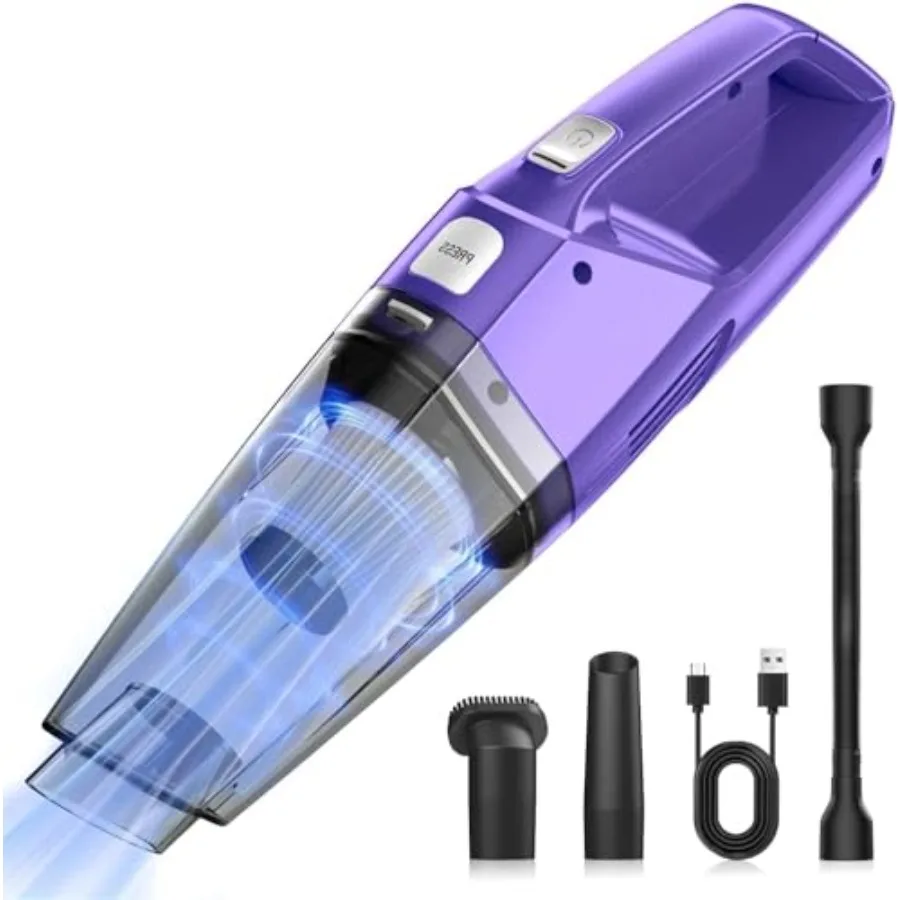 

Handheld Vacuum Cordless Car Vac Portable with 8KPA and Multi Accessories and Low Noise Lightweight Hand Held Vacuum Cordless R