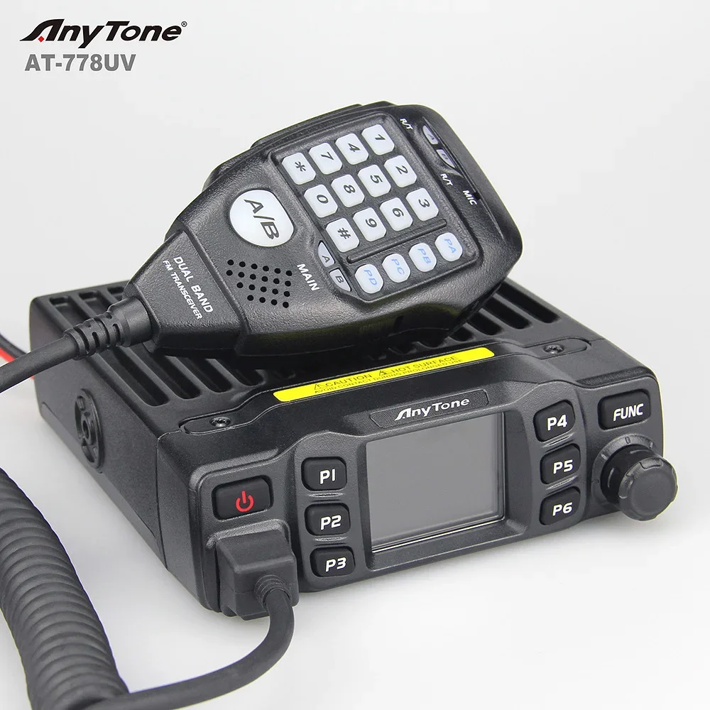 AnyTone AT-778UV II 25W / 15W / 5W  VHF 136-174MHz / UHF 400-490MHz Dual Band Mobile Transceiver