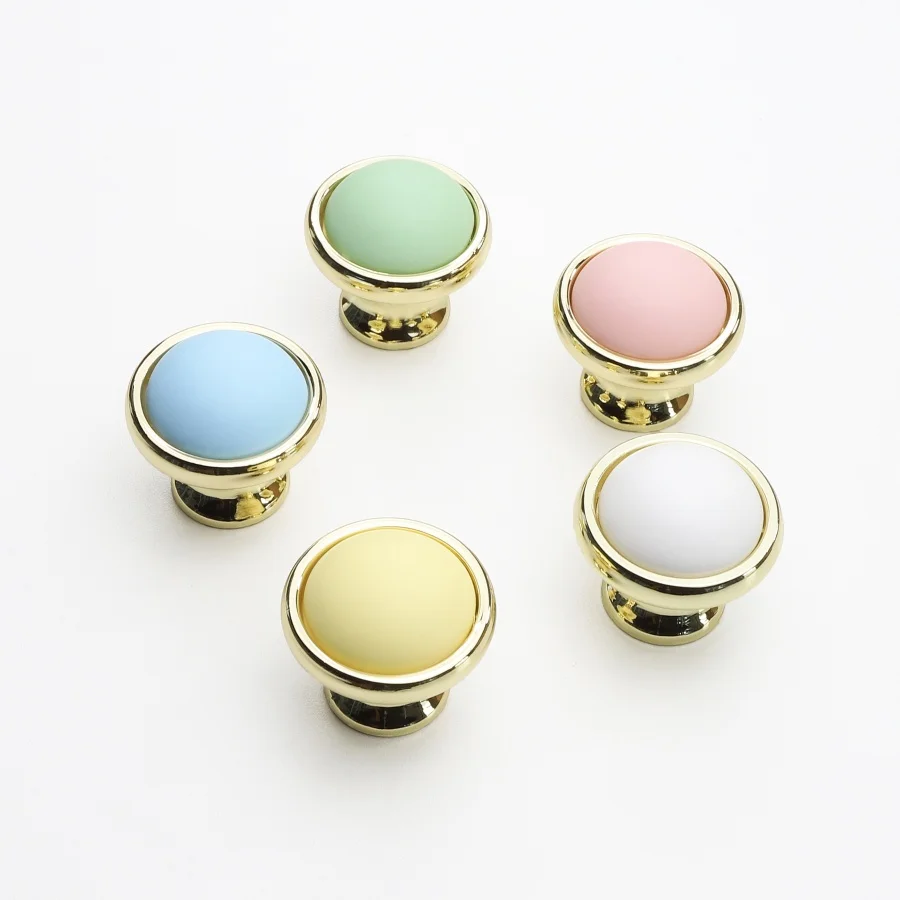 Creativity Colourful Cabinet Door Handle Ceramic Handle Cabinet Handle Home Drawer Wardrobe Round Knob Hardware for Furniture