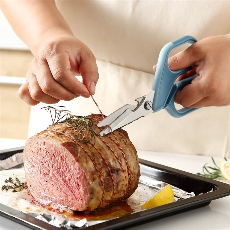 

Professional Multifunctional Kitchen Scissors for Cutting Chicken Meat Raptor Shears Vegetables Fish Crab Herb Bone Scissors