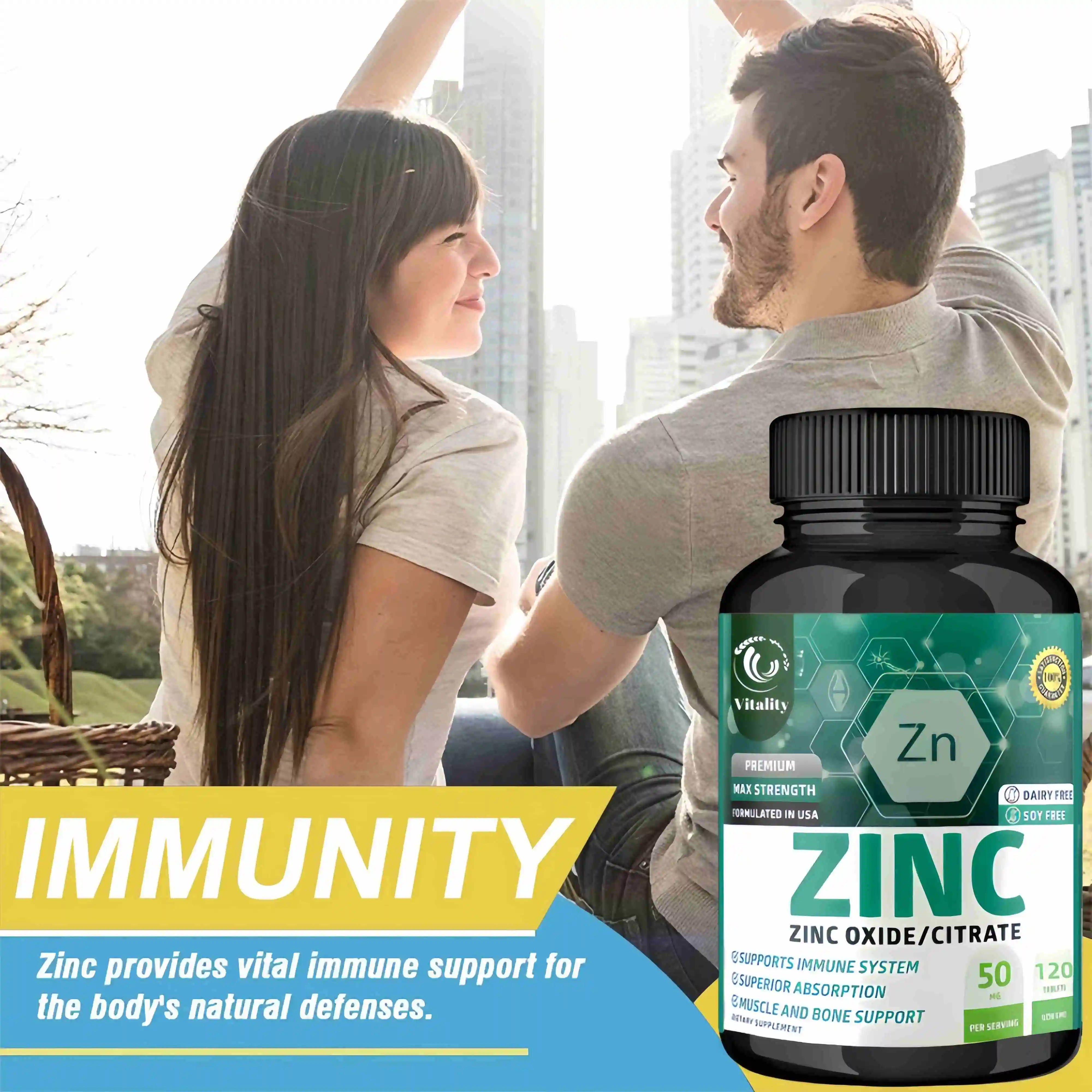 Zinc Capsules, Ultra Absorbable, Non-GMO, Gluten Free, 120 Vegetarian Capsules