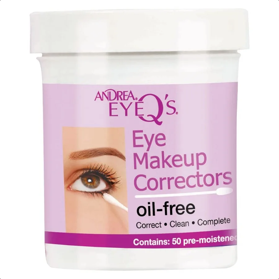 Andrea Eyeq's Oilfree Eye Makeup Correctors Premoistened Swabs 50 Count