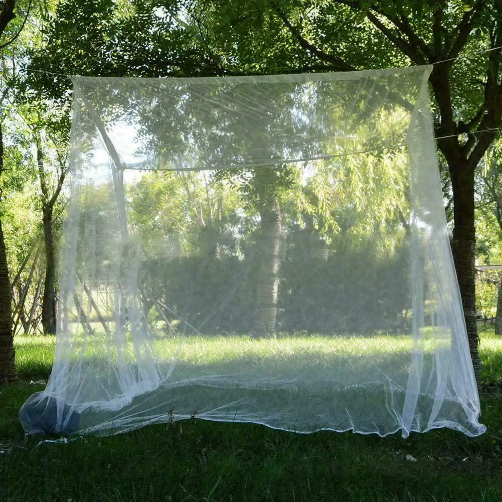 Camping Mosquito Net Indoor Outdoor Insect Tent Travel Repellent Tent Insect Reject 4 Corner Post Canopy Curtain Bed Hanging Bed