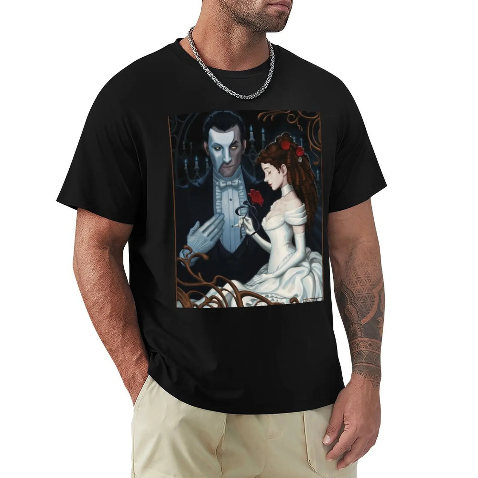 

The Rose T-Shirt street wear customs plus sizes fruit of the loom mens t shirts