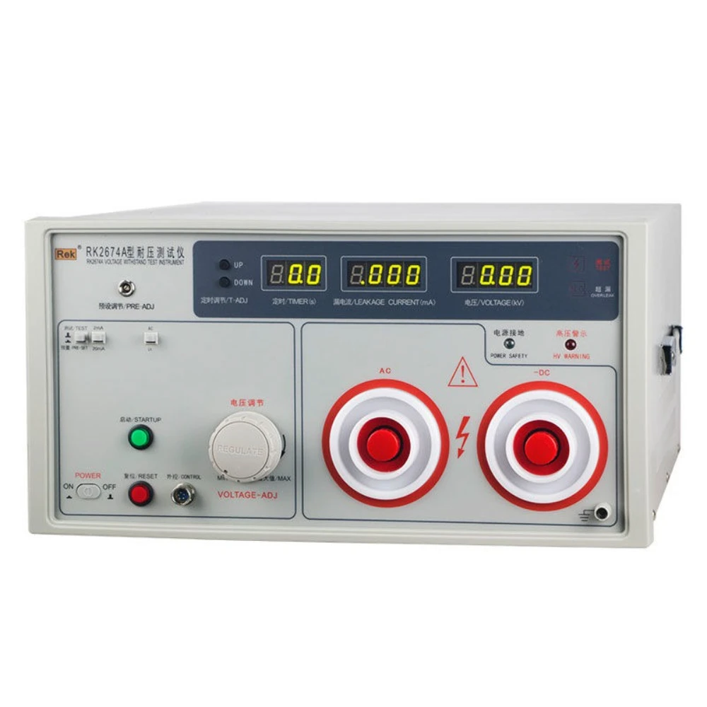RK2674A/C AC and DC withstand voltage tester, digital display transformer high voltage machine, breakdown quality inspection