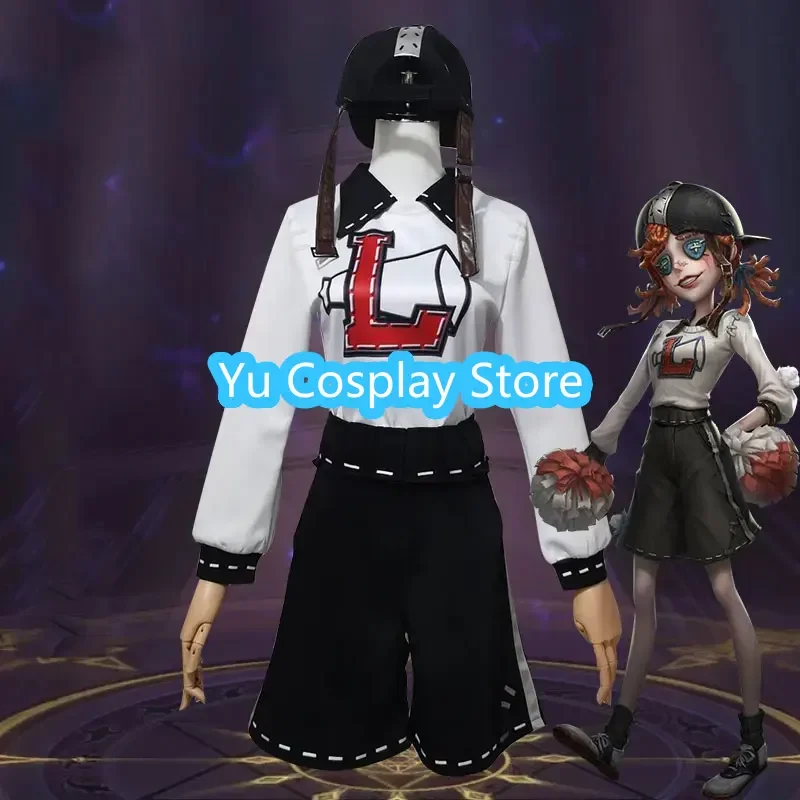 Game Identity V Cheerleaders Lily Barriere Cosplay Costume Cute Party Suit Top Pants With Hat Hallween Uniforms Custom Made