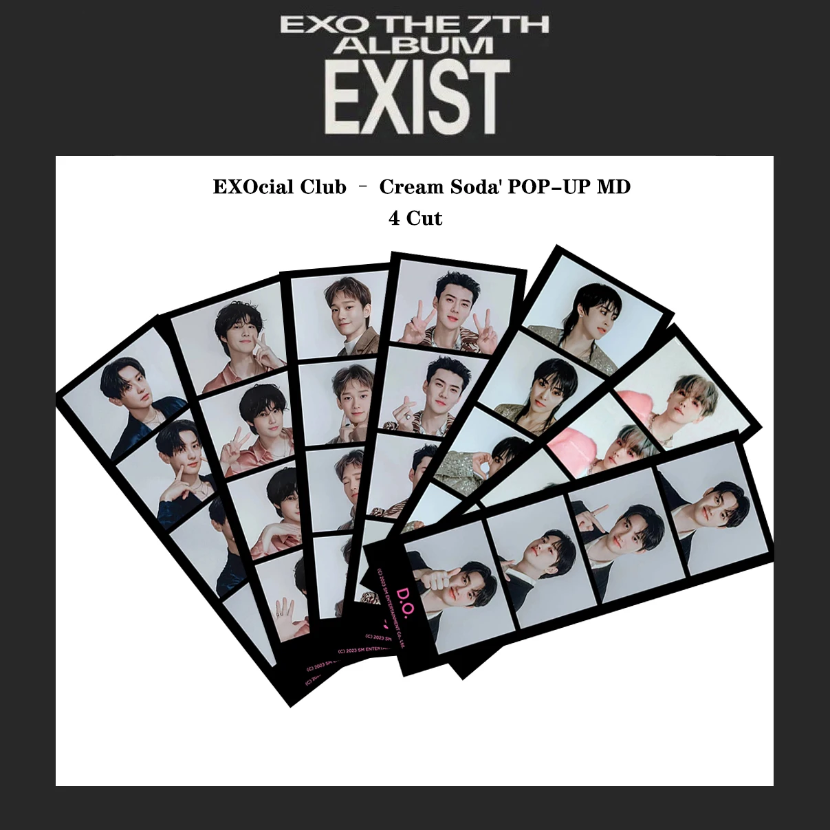 EXO Offline Pop-up Life Four Palace Grid Double-sided Bookmark Card XIUMIN SUHO BAEKHYUN CHEN ParkChanyeol