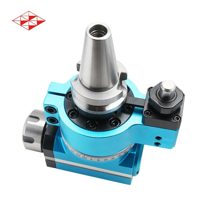 Machine Tools 90 degree angle head horizontal milling head SK/CAT/BT/KM/ISO/HSK30/40/50 ER11 ER16 ER20 angle head for cnc