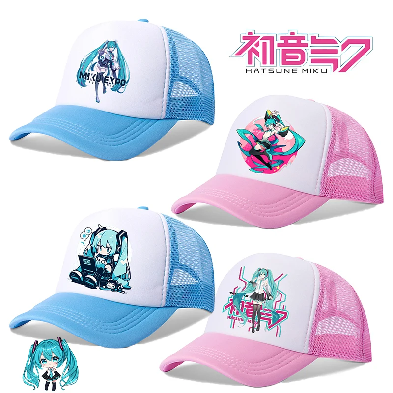 Новая-бейсболка-hatsune-miku-солнцезащитная-кепка-аниме-кепка-в-стиле-хип-хоп-модная-повседневная-сетчатая-кепка-кепки-для-родителей-и-детей-подарок