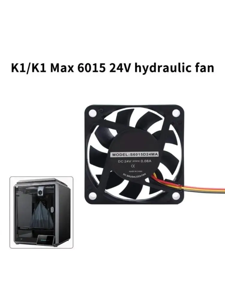 

Аксессуары для 3D-принтеров 652F, гидравлический охлаждающий вентилятор 6015, 24 В, 0,07 А, 3350 об/мин, 60x60x15 мм, запасная