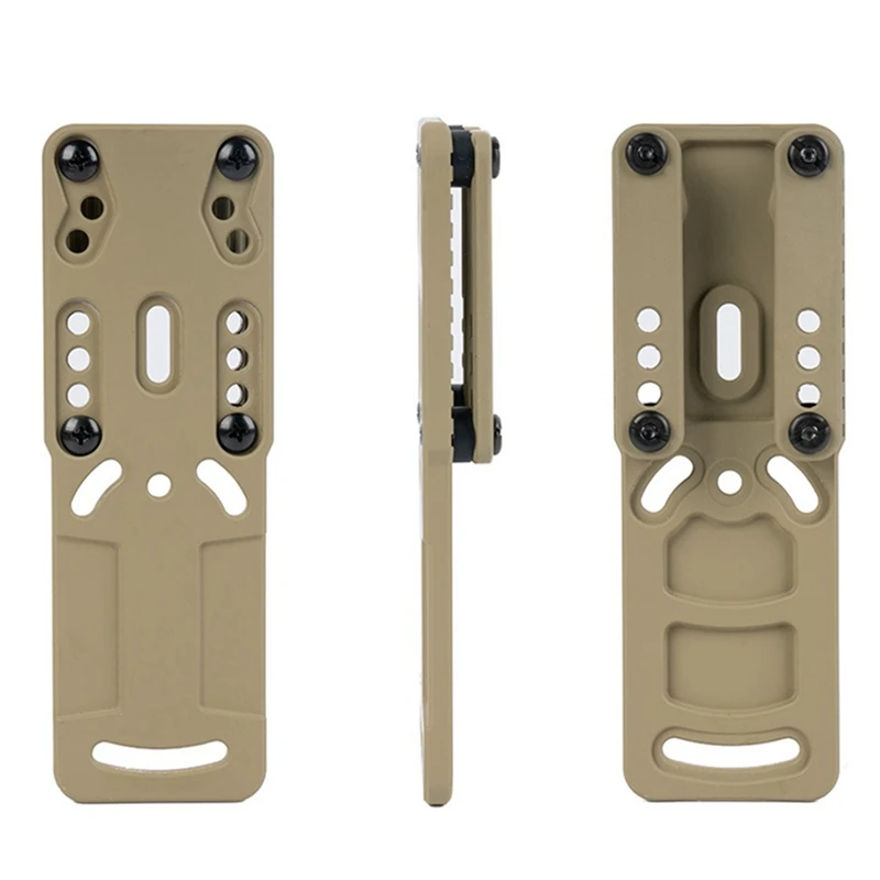 Gen2 Metal Modular Holster Adapter Quick Release Drop Leg Extension Plate Compact Design Adjustable Angle for Universal Holster