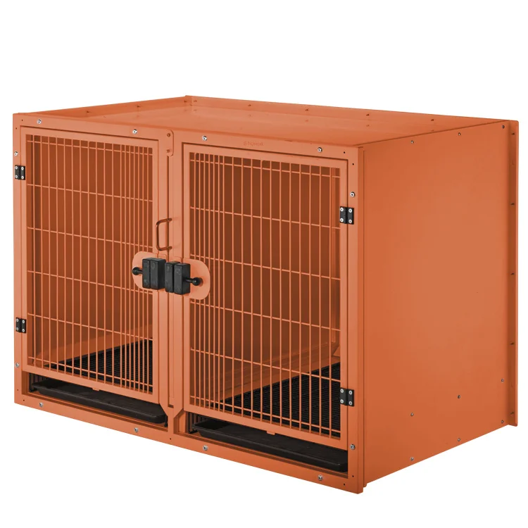 Pet Modular Cage Bank Zinc-plated Steel With Powder Coated Finish Vet Dog Cat Pet Show Cage Bank For Large  Animal