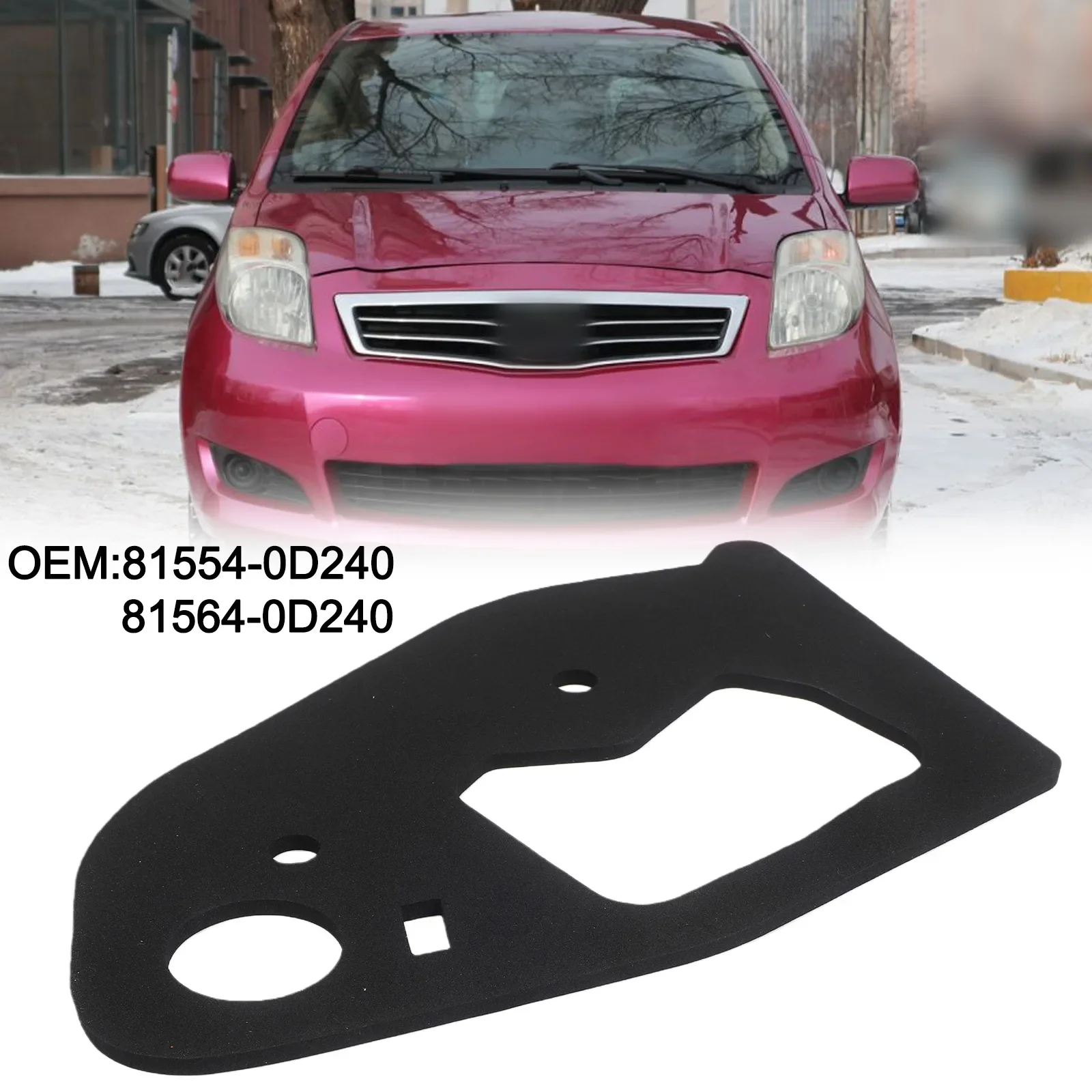 

Rear Tail Light Seal For Toyota For Yaris 2008-2013 81554-0D240 815640D240 Plastic Black Tail Cluster Seals Car Accessories